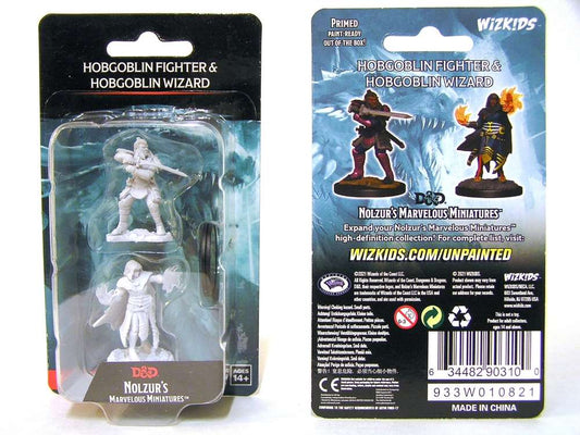 D&D Unpainted - Hobgoblin Fighter & Hobgoblin Wizard