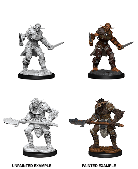 D&D Unpainted - Bugbear Barbarian & Bugbear Rogue