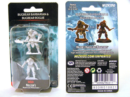 D&D Unpainted - Bugbear Barbarian & Bugbear Rogue