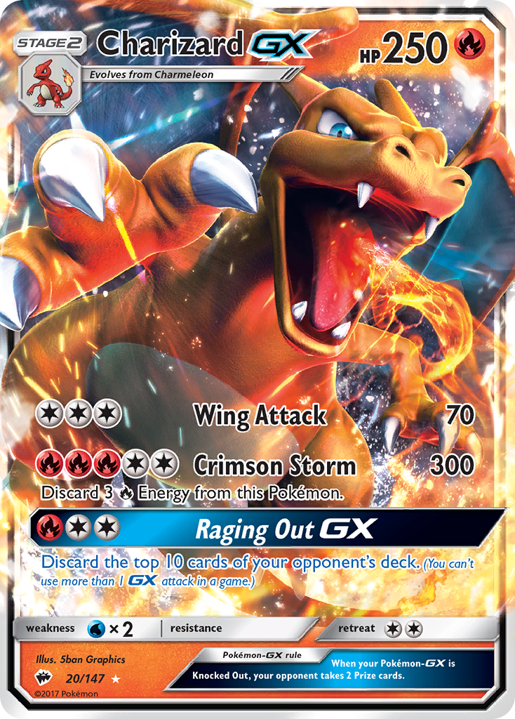 Charizard GX (20/147) [Sun & Moon: Burning Shadows]