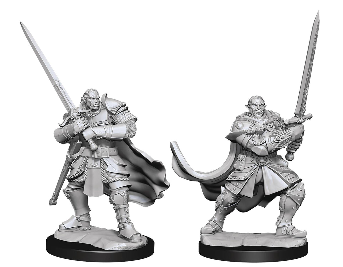 D&D Unpainted - Half-Orc Paladin Male