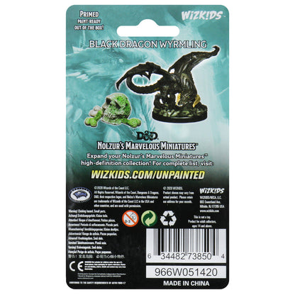 D&D Unpainted - Black Dragon Wyrmling