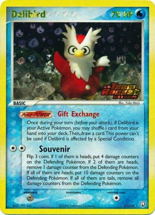 Delibird (21/109) (Stamped) [EX: Team Rocket Returns]