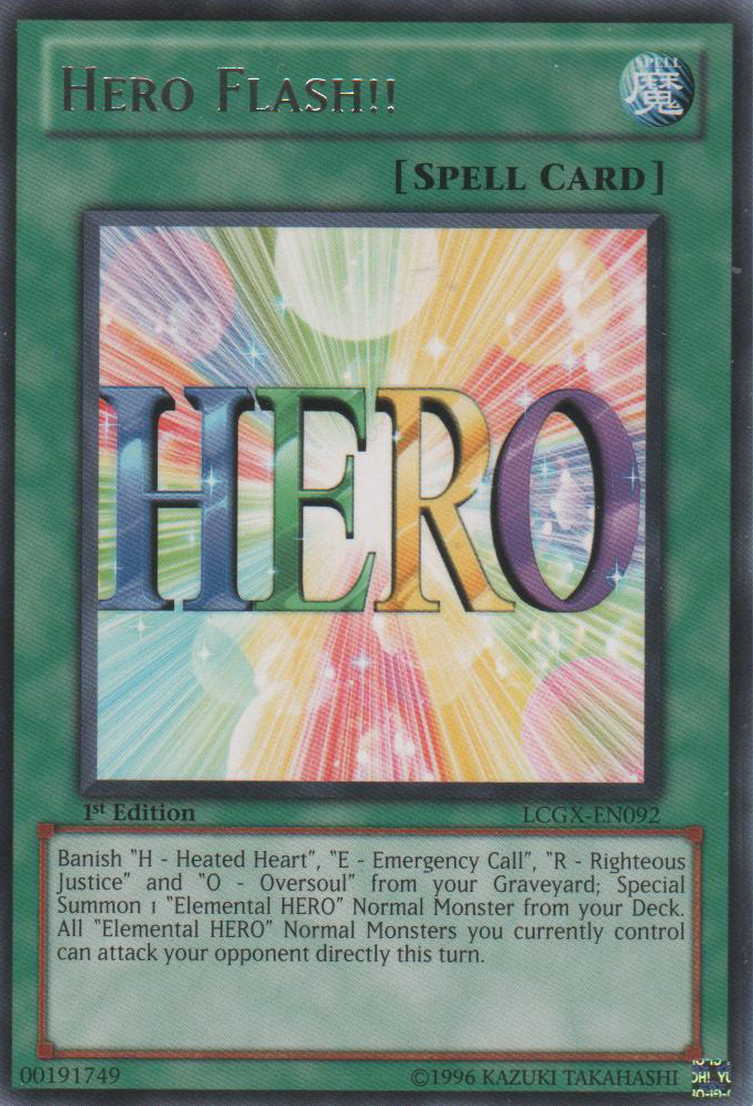 Hero Flash!! [LCGX-EN092] Rare