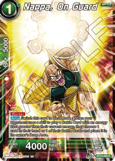 Nappa, on Guard (BT15-085) [Saiyan Showdown]