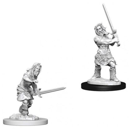 D&D Unpainted - Human Barbarian Male PF