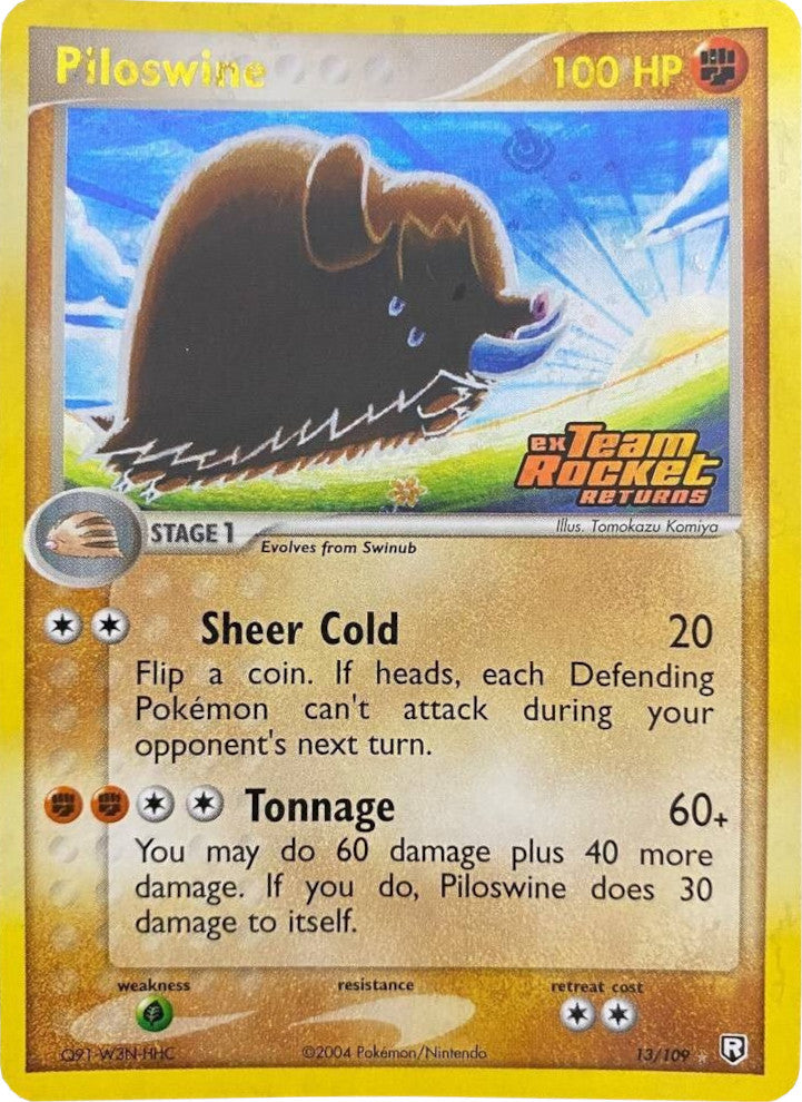 Piloswine (13/109) (Stamped) [EX: Team Rocket Returns]