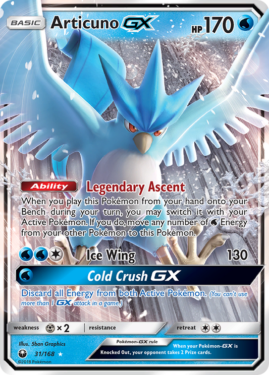 Articuno GX (31/168) [Sun & Moon: Celestial Storm]