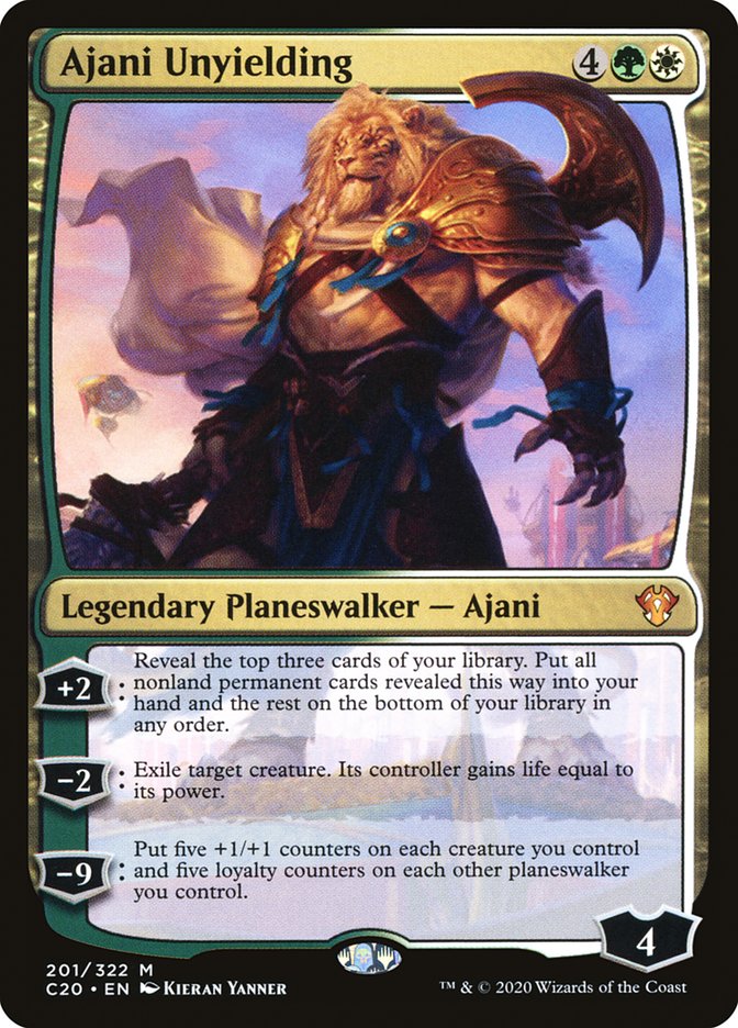 Ajani Unyielding [Commander 2020]