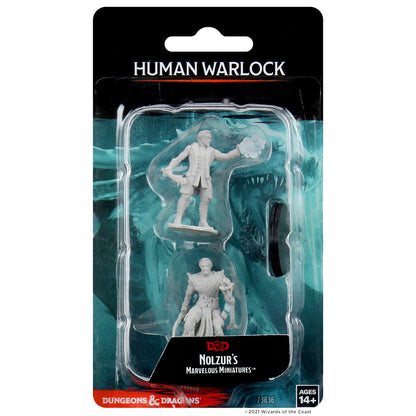 D&D Unpainted - Human Warlock Male