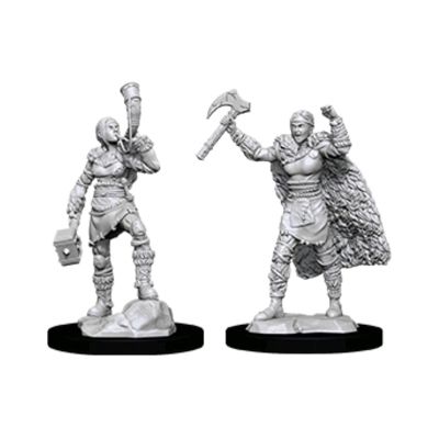 D&D Unpainted - Human Barbarian Female