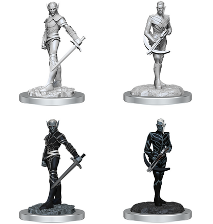 D&D Unpainted - Drow Fighters